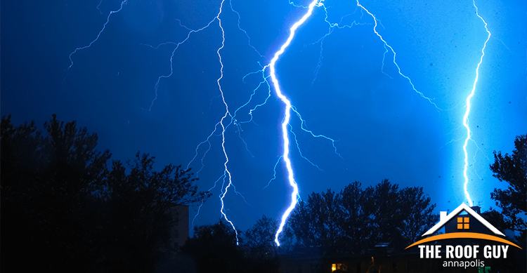 Roof Damage after a storm in annapolis maryland featured